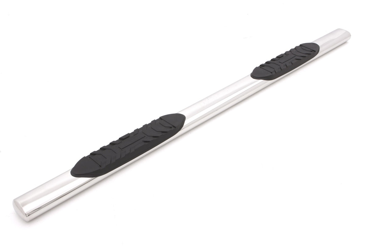 5 Inch Oval Straight Nerf Bars Polished Stainless 1999-2016 Ford F-250/Ford F-350/F-450 Super Duty Crew Cab Lund