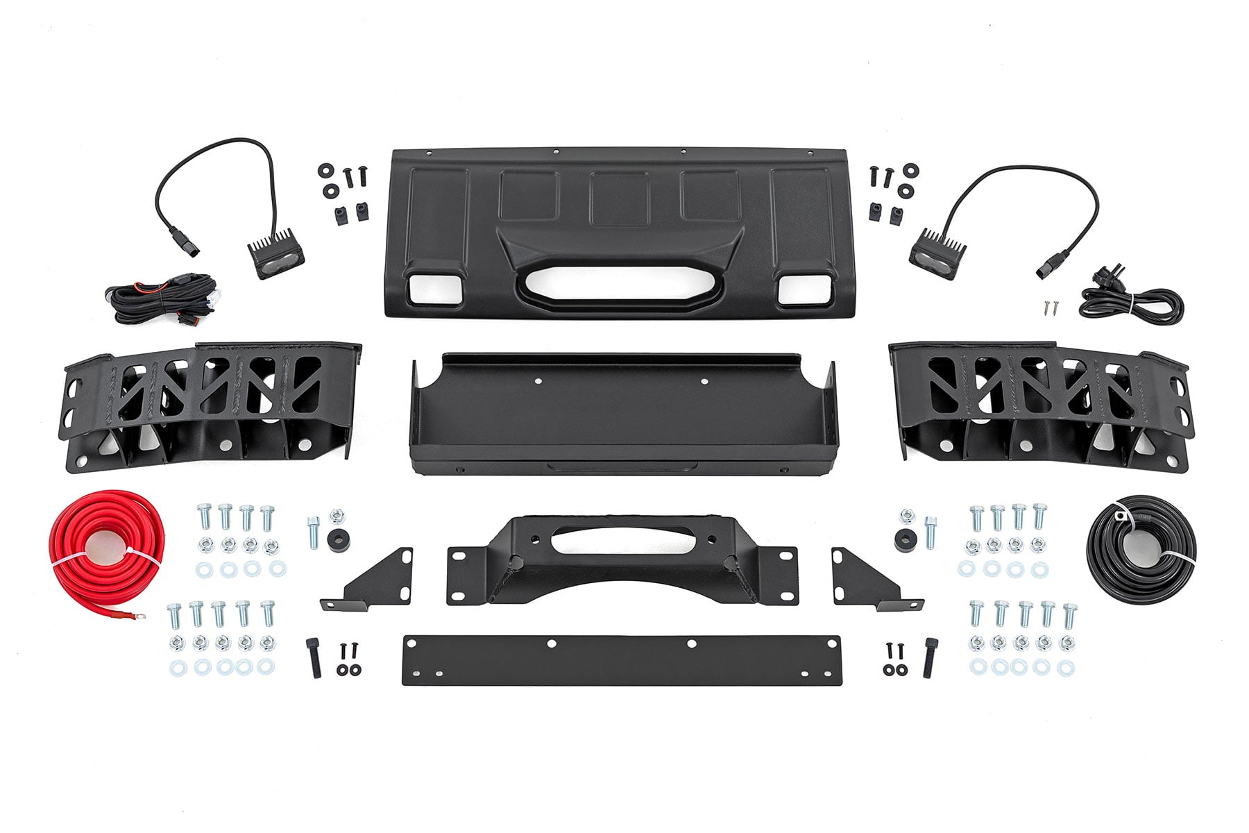 FXS Hidden Winch Mount | White SAE | Fog | Toyota Land Cruiser 4WD (24-26)