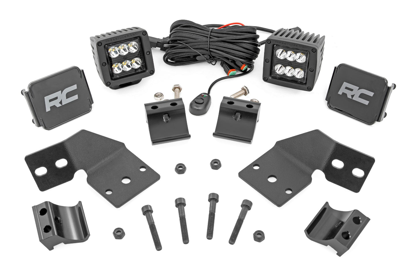 LED Light Kit | Front Mount | 2" Black Pair | Polaris XPEDITION XP 