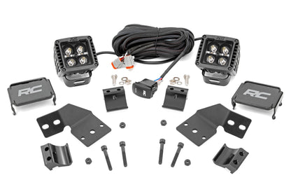 LED Light Kit | Front Mount | 2" Black Pair | Amber DRL | Polaris XPEDITION XP 5 
