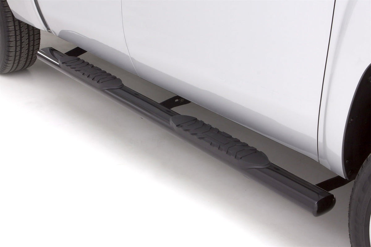 5 Inch Oval Straight Nerf Bars Black 2009-2021 Dodge Ram 1500 Quad Cab Lund
