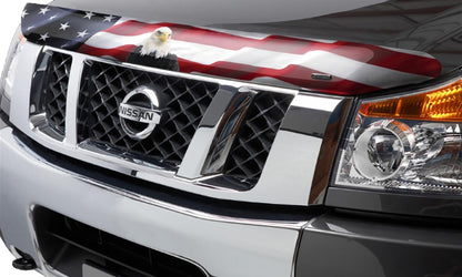 Hood Protector American Flag w/Eagle for 16-25 Nissan Titan XD Stampede