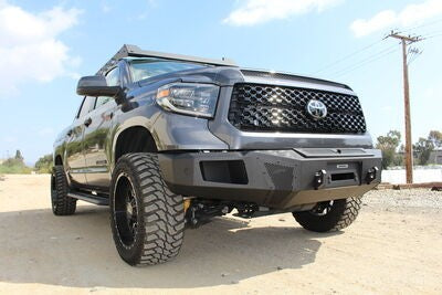 BR6 Front Bumper Replacement Textured Black 2014-2021 Toyota Tundra Go Rhino