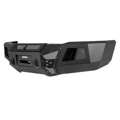 BR11 Front Bumper Replacement Textured Black 2015-2019 Silverado 2500/3500 HD Go Rhino