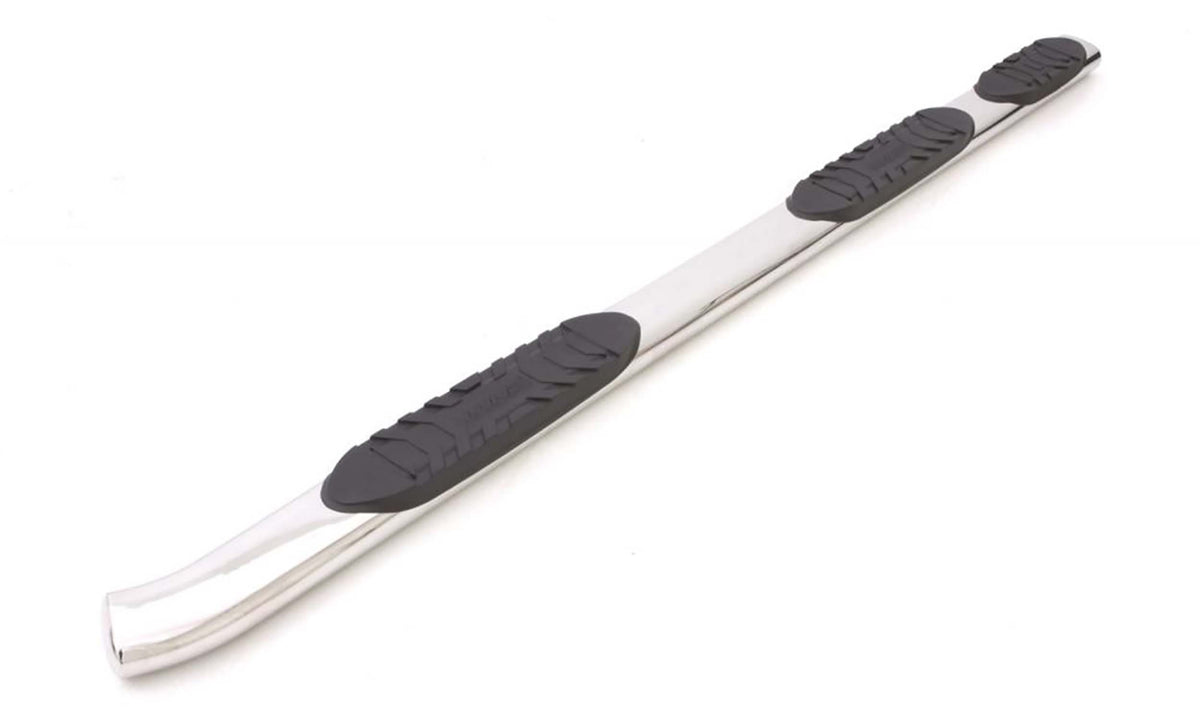 5 Inch Oval Wheel-To-Wheel Nerf Bars Polished Stainless 2019-2026 Ram 1500 Crew Cab 67.4 Bed Lund