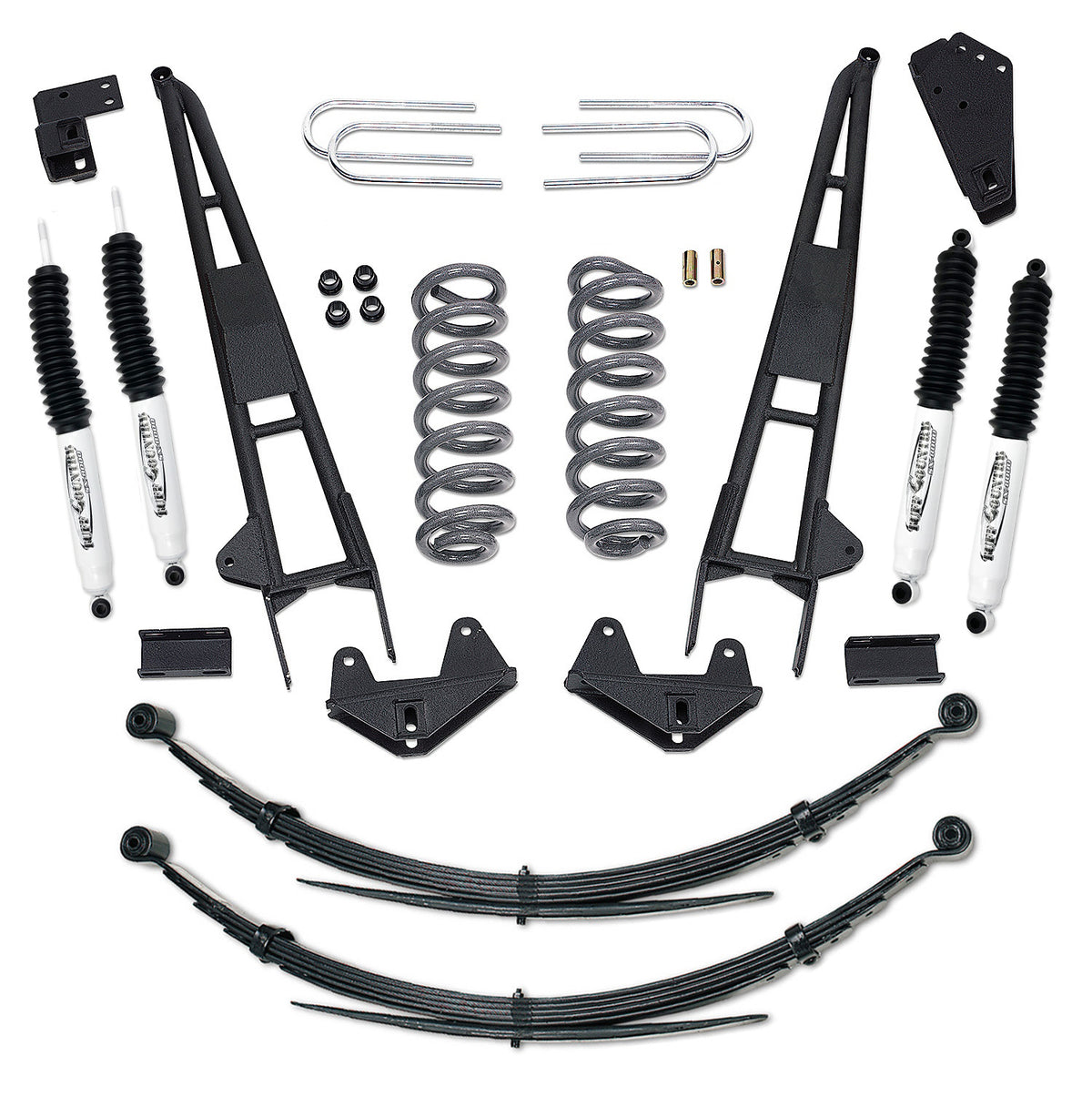 4 Inch Performance Lift Kit 81-96 Ford F150/Bronco 4 Inch Performance Lift Kit with Rear Leaf Springs Tuff Country