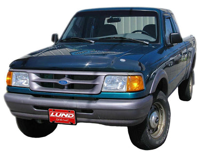 Bugflector II Hood Shield Dark Smoke for 1993-1997 Ford Ranger Smoke AVS