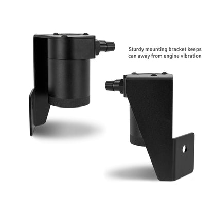 Mishimoto 2025+ RAM 1500 3.0L Hurricane Baffled Oil Catch Can Kit - Black