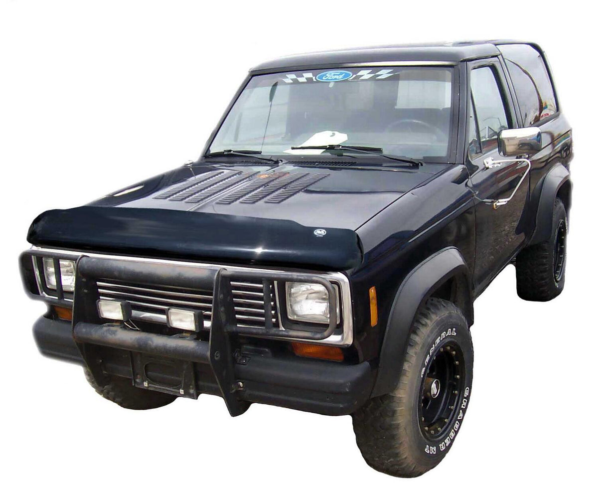 Bugflector II Hood Shield Dark Smoke for 1987-1991 Ford Bronco and More Smoke AVS