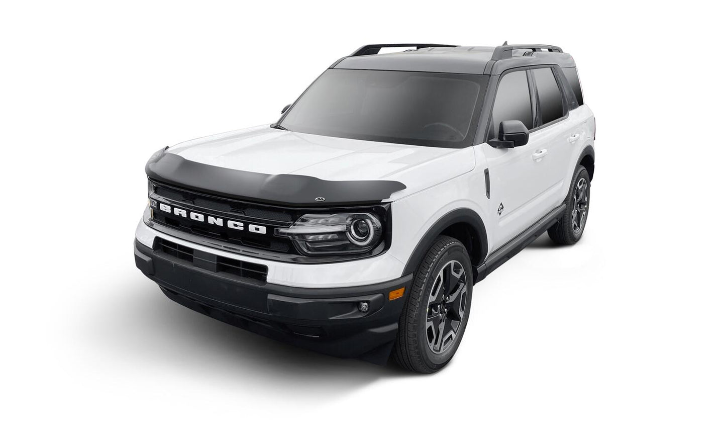 Bugflector II Hood Shield Dark Smoke for 2021-2026 Ford Bronco Smoke AVS