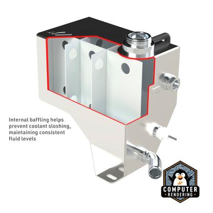 Mishimoto 01-07 Chevy/GMC 6.6L Duramax Degas Tank - Natural