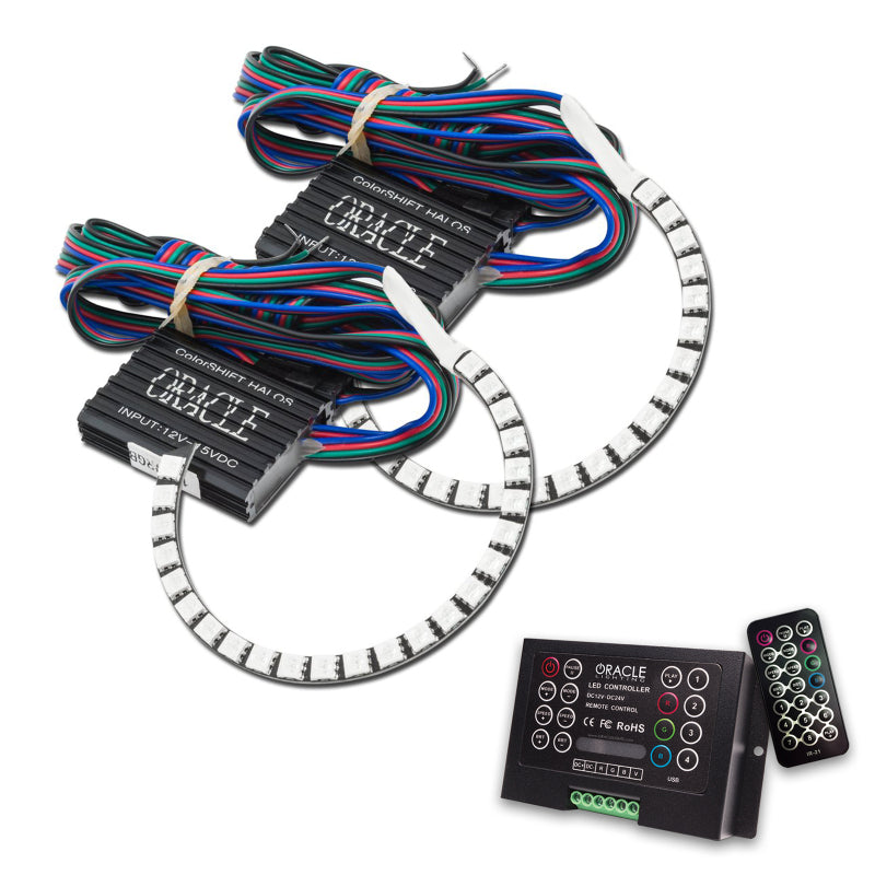 Oracle 16-18 Chevy Camaro RS Headlight Projector Halo Kit - ColorSHIFT w/ 2.0 Controller