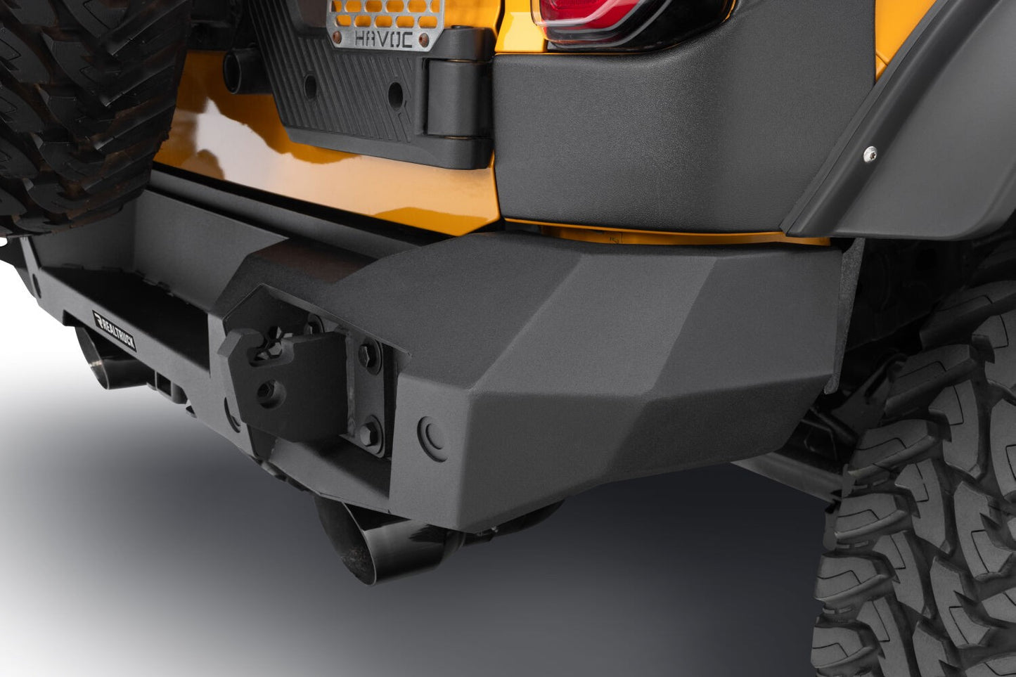 Trailline Rear Full Width Bumper Textured Black 2021-2025 Ford Bronco Go Rhino
