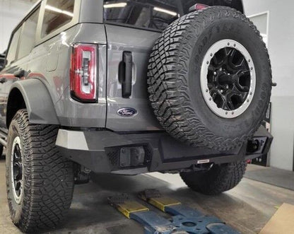 Trailline Rear Full Width Bumper Textured Black 2021-2025 Ford Bronco Go Rhino