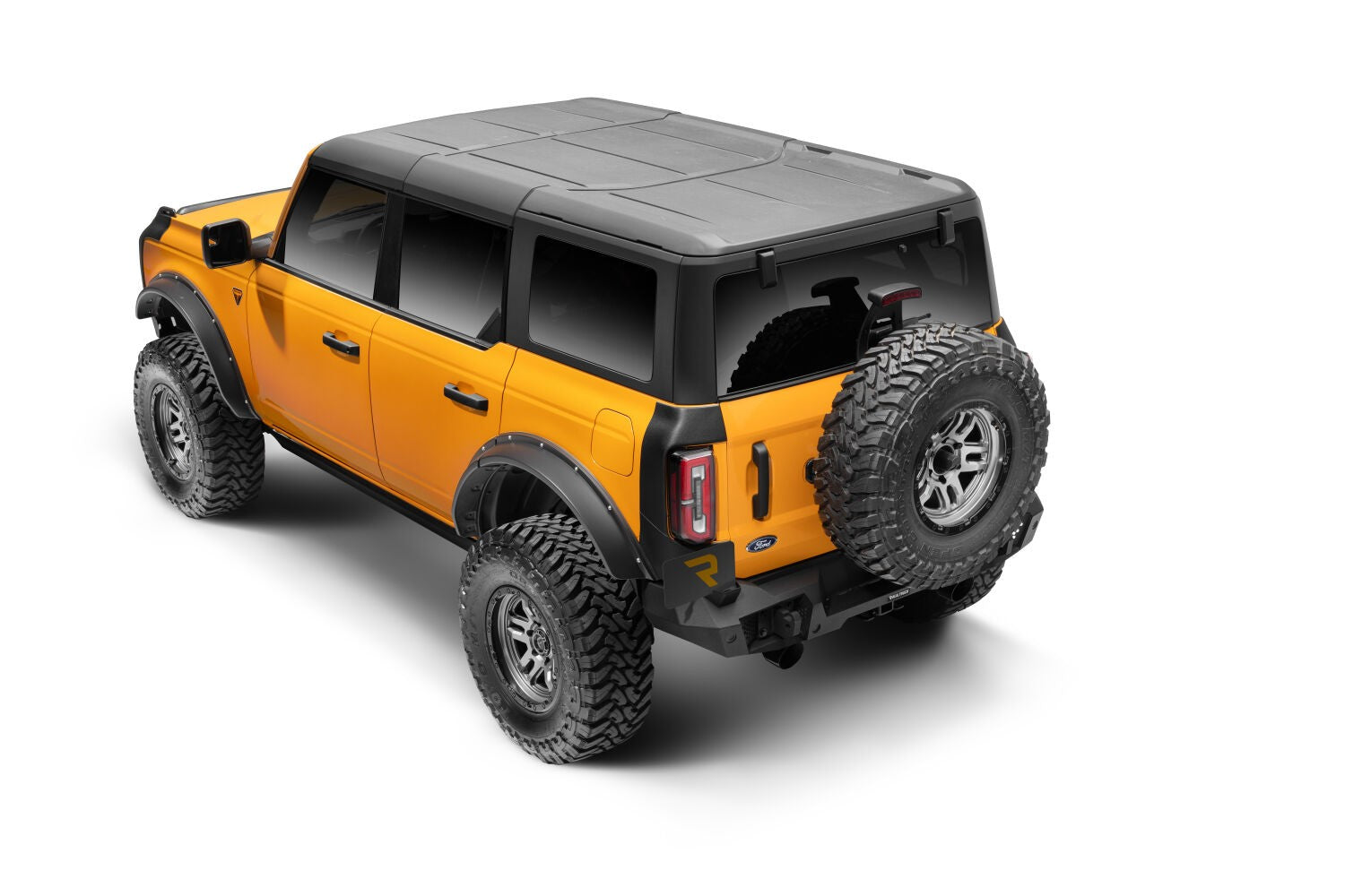 Trailline Rear Full Width Bumper Textured Black 2021-2025 Ford Bronco Go Rhino