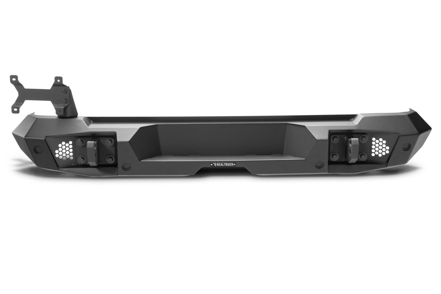 Trailline Rear Full Width Bumper Textured Black 2018-2026 Jeep Wrangler Go Rhino