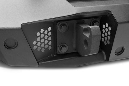 Trailline Rear Full Width Bumper Textured Black 2018-2026 Jeep Wrangler Go Rhino