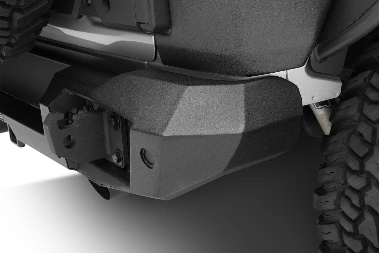 Trailline Rear Full Width Bumper Textured Black 2018-2026 Jeep Wrangler Go Rhino