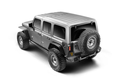 Trailline Rear Full Width Bumper Textured Black 2018-2026 Jeep Wrangler Go Rhino