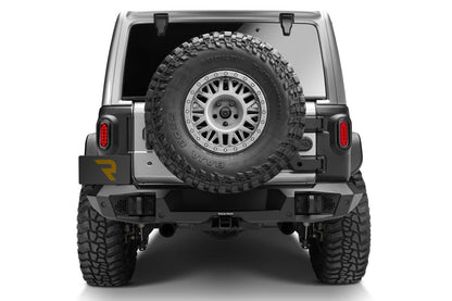 Trailline Rear Full Width Bumper Textured Black 2018-2026 Jeep Wrangler Go Rhino