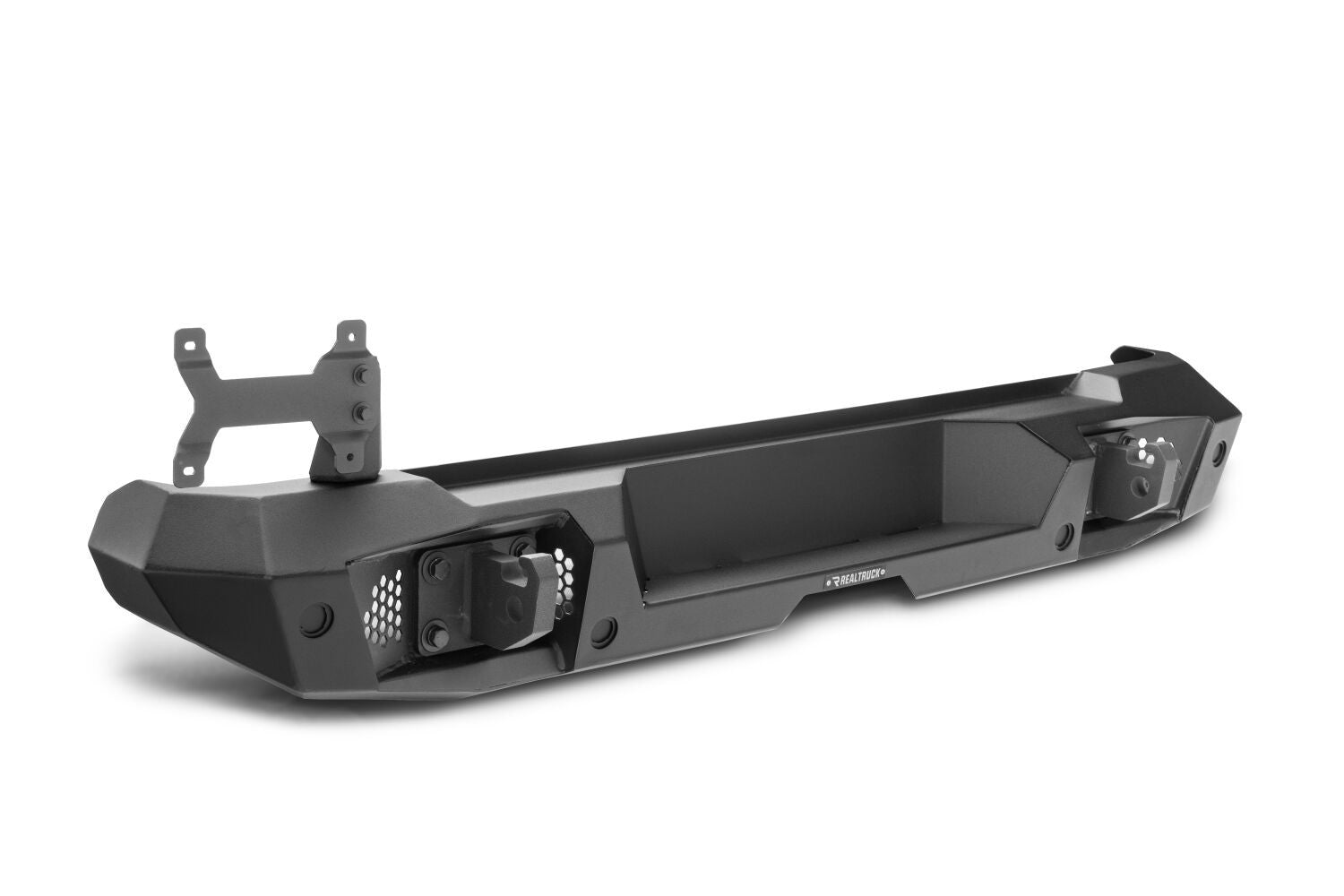 Trailline Rear Full Width Bumper Textured Black 2018-2026 Jeep Wrangler Go Rhino