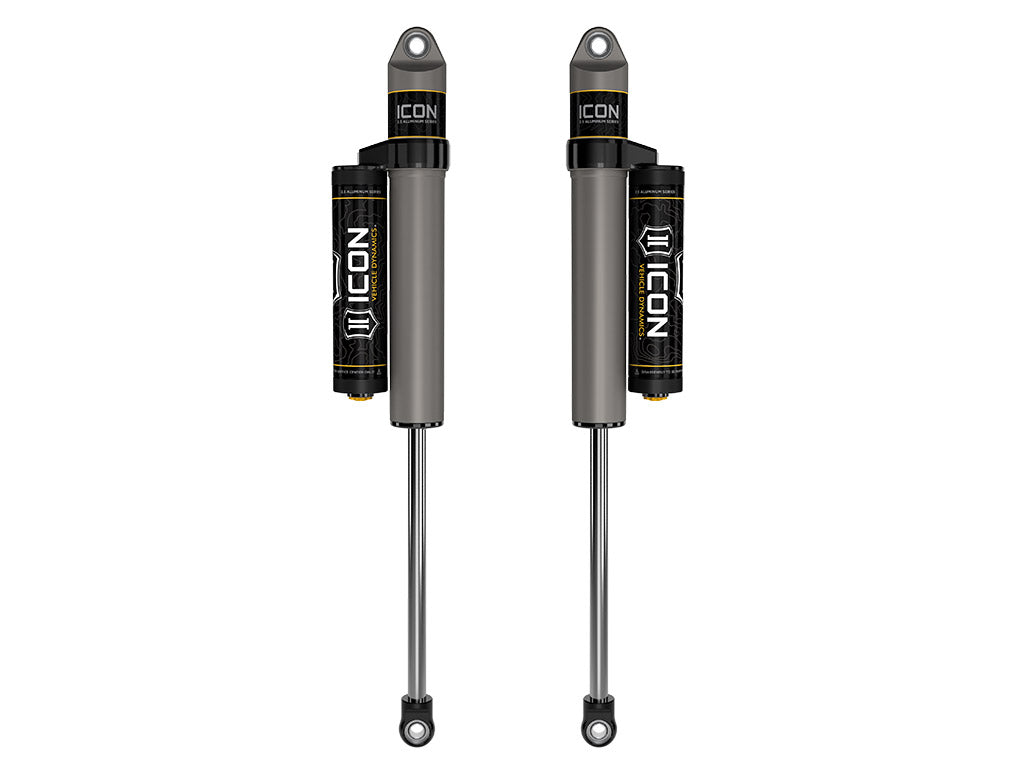 2018-2023 Jeep Wrangler JL 2.5 Inch Lift Rear V.S. 2.5 Aluminum Series Shock Absorbers Piggyback Reservoir Pair Icon Vehicle Dynamics
