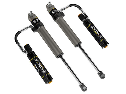 2020-2023 Jeep Gladiator 2018-2023 Jeep Wrangler JL 2.5 Inch Lift Front V.S. 2.5 Aluminum Series Shock Absorbers Remote Reservoir W/ CDEV Pair Icon Vehicle Dynamics