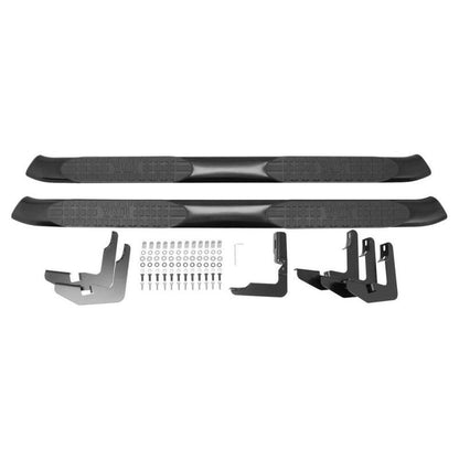 Westin 18-26 Jeep Wrangler JL Unlimited 4DR PRO TRAXX 5 Oval Nerf Step Bars - Textured Black