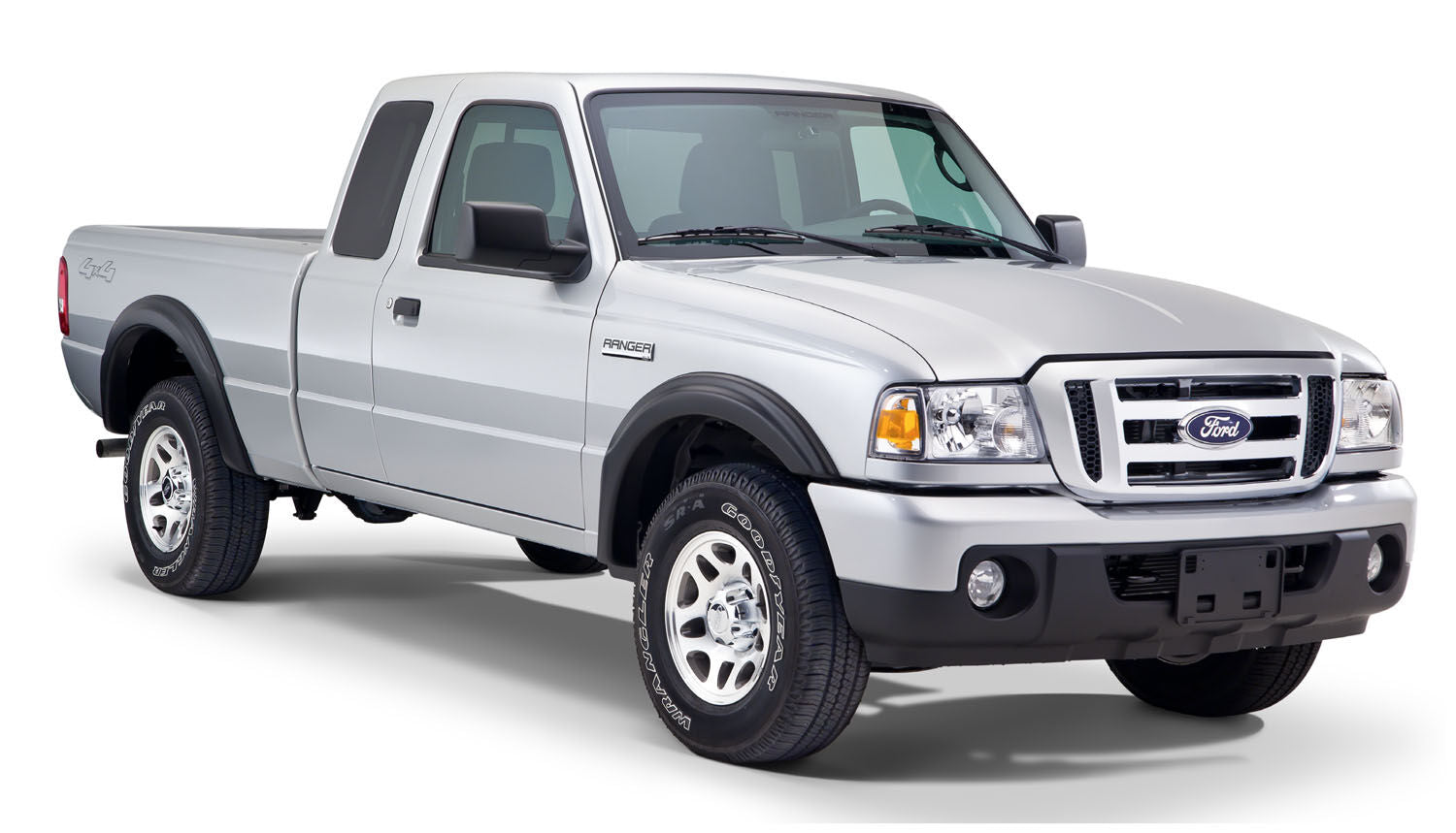 OE Style Fender Flares Black Smooth Finish 4-Piece Set For 1993-2011 Ranger Husky Liners
