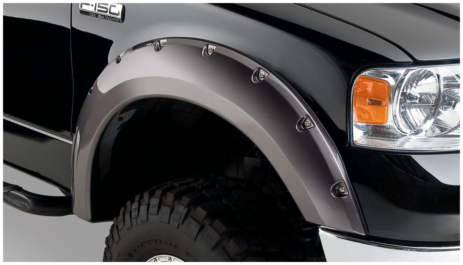 Pocket Style Fender Flare 4 PC Set For 2004-2008 F-150 Husky Liners