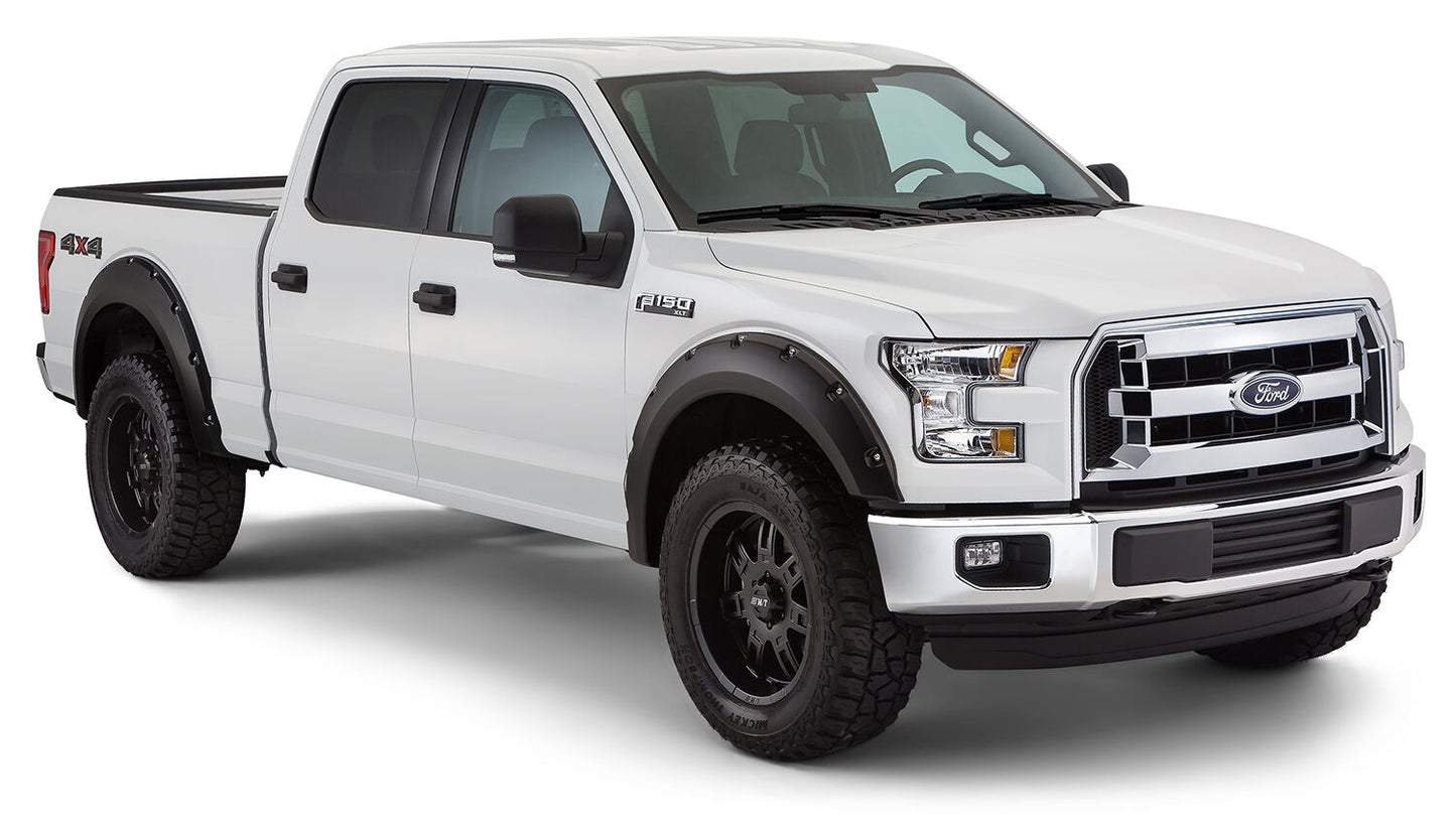 Pocket Style Fender Flare 4 PC Set For 2015-2017 F-150 Husky Liners