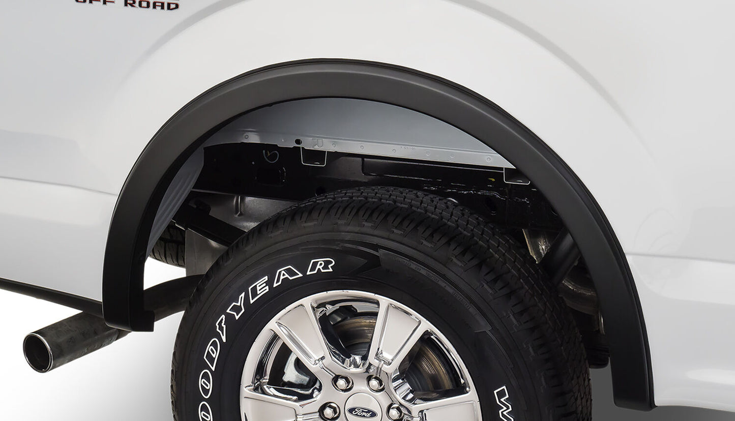 OE Style Fender Flares Black Smooth Finish 4-Piece Set For 2015-2017 F-150 Husky Liners