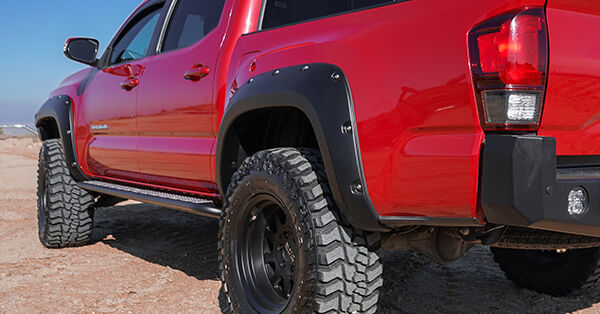 Pocket Style Fender Flare 4 PC Set For 2016-2023 Tacoma Husky Liners