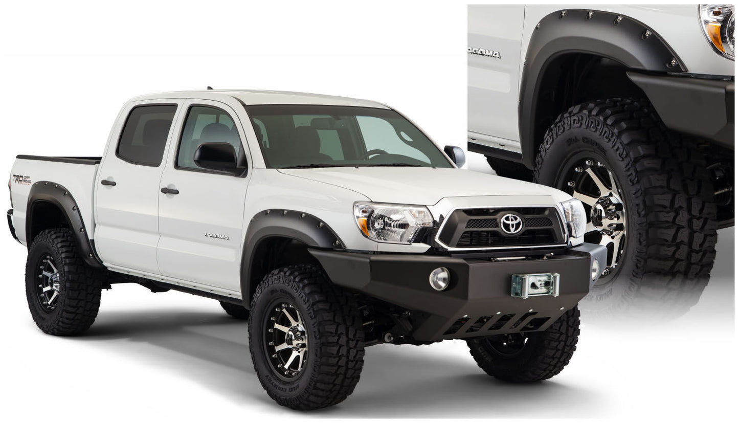 Pocket Style Fender Flare 4 PC Set For 2012-2015 Tacoma 73.5 Bed Length Husky Liners