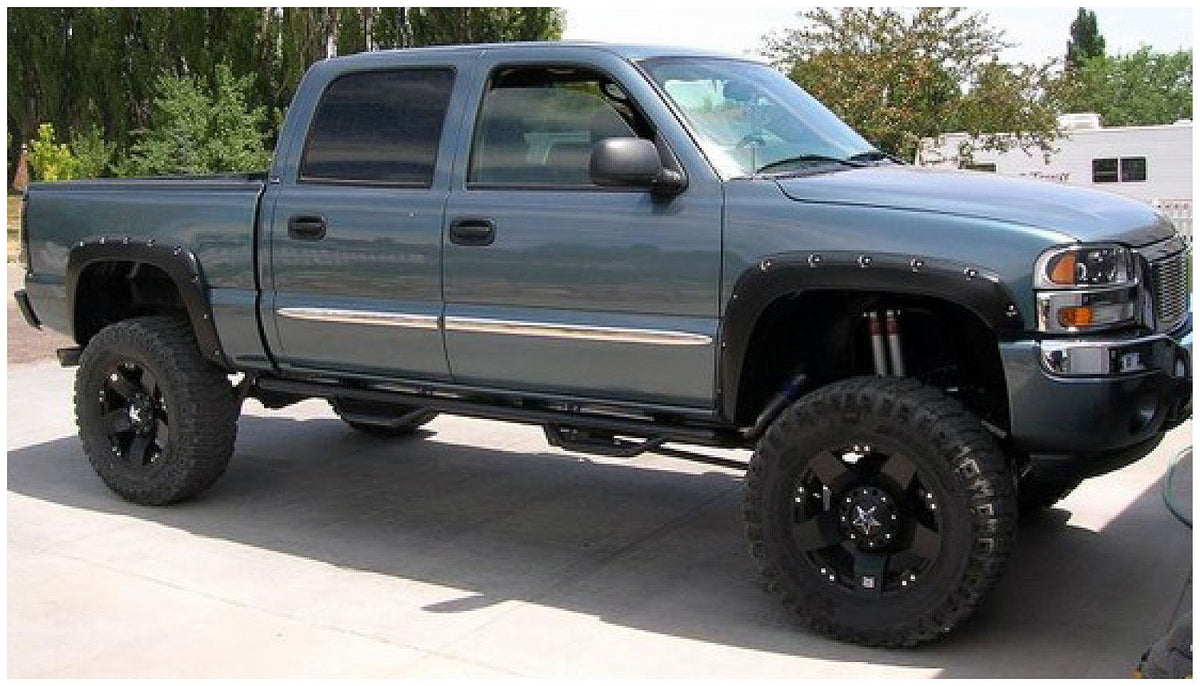 Pocket Style Fender Flare 4 PC Set For 1999-2007 Silverado 1500/1500 HD/2500/2500 HD/3500, Sierra 1500/1500 Classic/2500 HD/2500 HD Classic/3500/3500 Classic Husky Liners