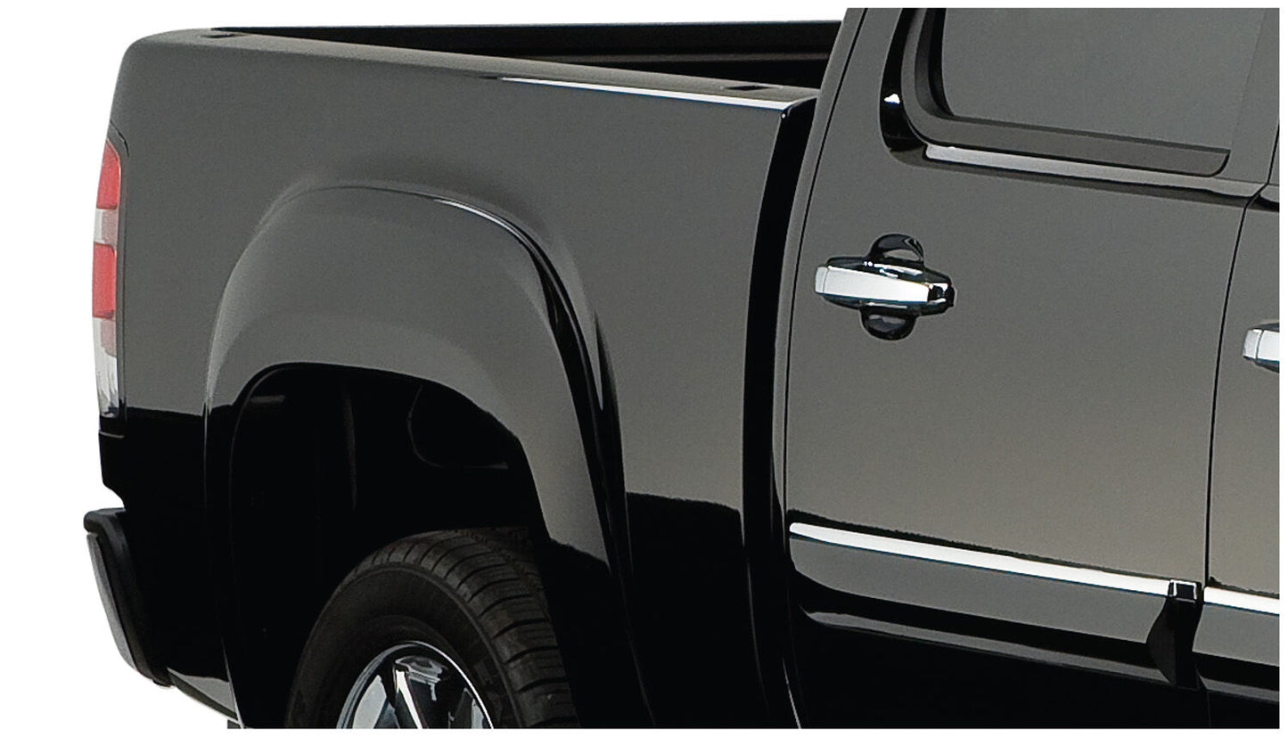 OE Style Fender Flares Black Smooth Finish 4-Piece Set For 2007-2014 Sierra 1500/2500 HD/3500 HD Husky Liners
