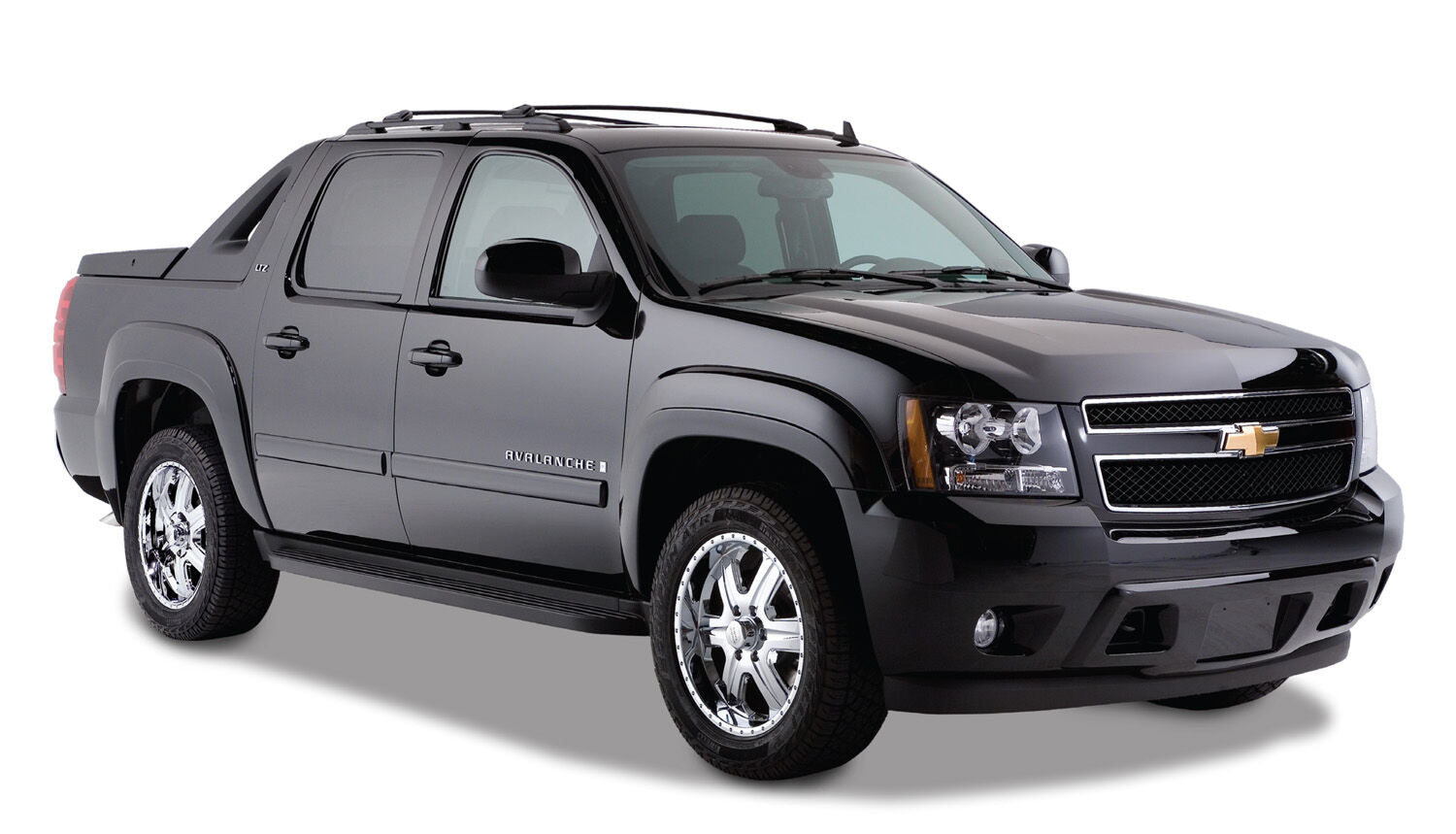 OE Style Fender Flares Black Smooth Finish 4-Piece Set For 2007-2013 Avalanche Husky Liners