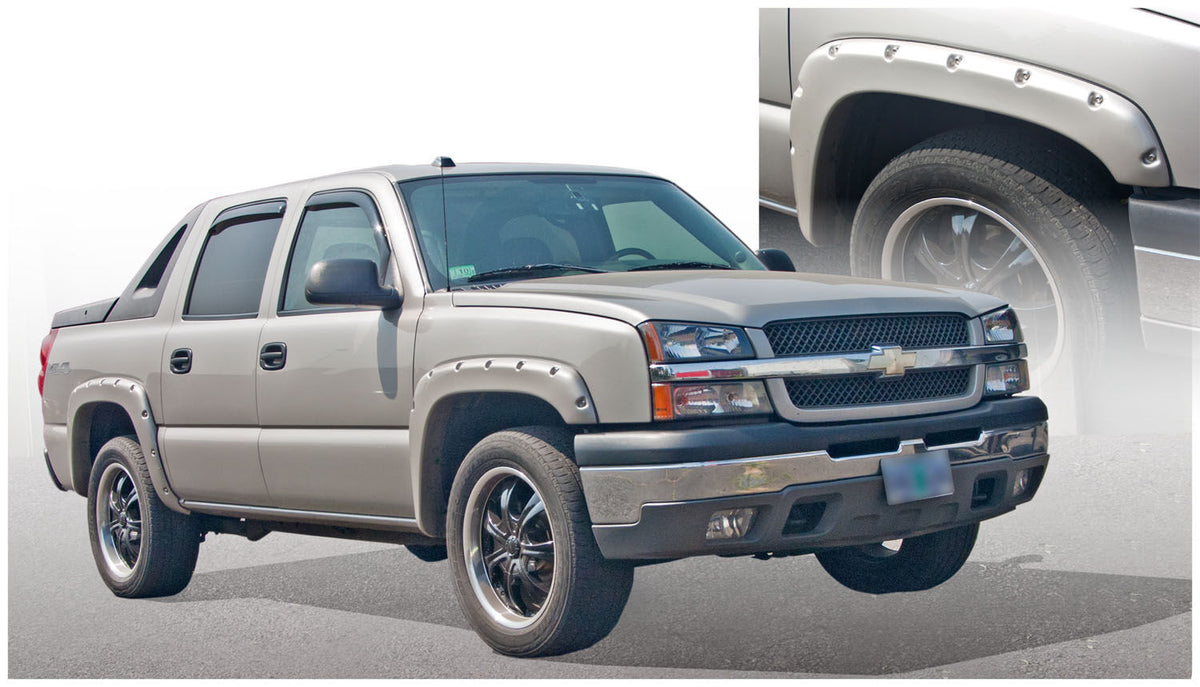 Pocket Style Fender Flare 4 PC Set For 2003-2006 Avalanche 1500/2500 Husky Liners