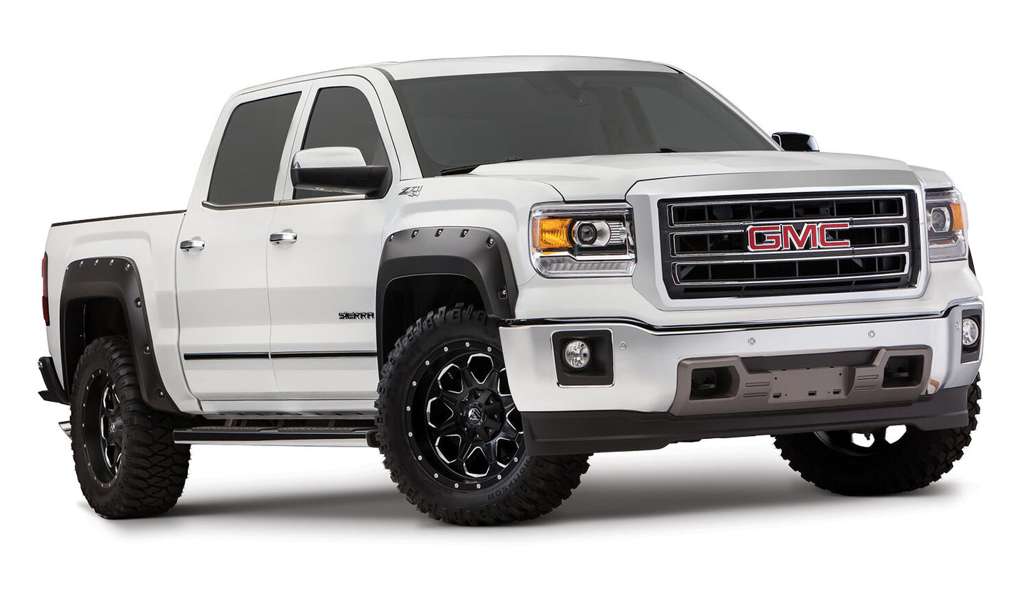 Pocket Style Fender Flare 4 PC Set For 2014-2015 Sierra 1500 Husky Liners