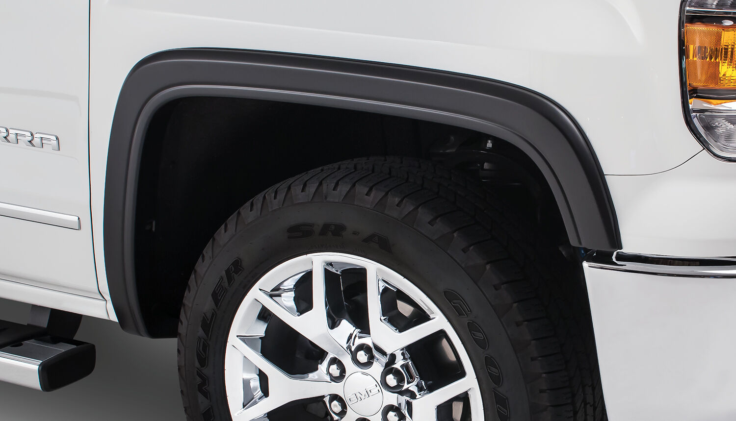OE Style Fender Flares Black Smooth Finish 4-Piece Set For 2014-2015 Sierra 1500 Husky Liners