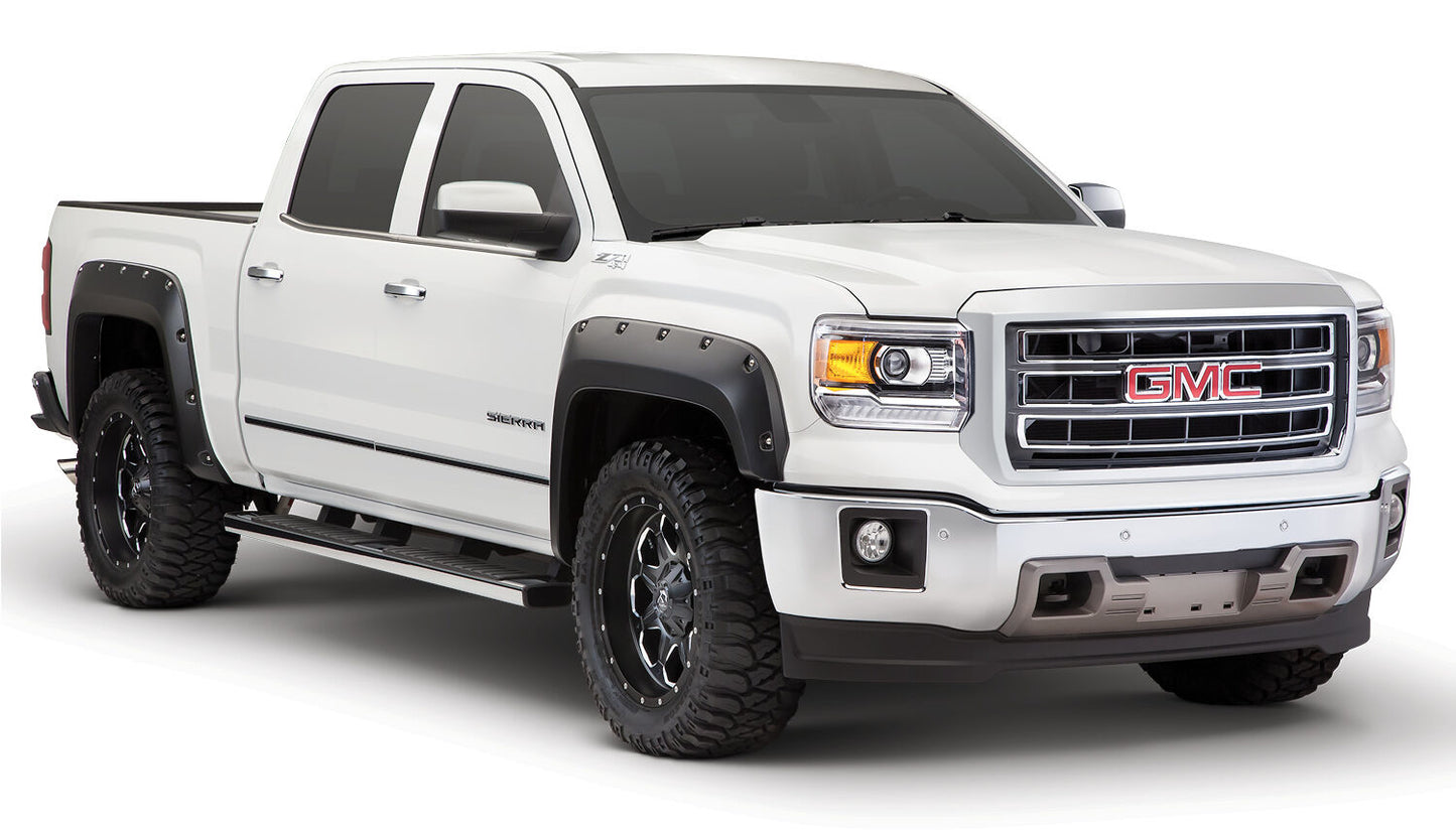 Pocket Style Fender Flare 4 PC Set For 2016-2019 Sierra 1500/1500 Limited Husky Liners