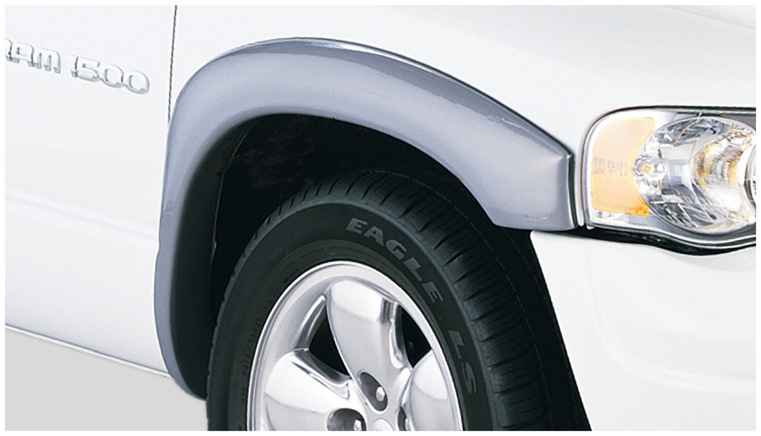 OE Style Fender Flares Black Smooth Finish 4-Piece Set For 2002-2005 Ram 1500/2500/3500 Husky Liners