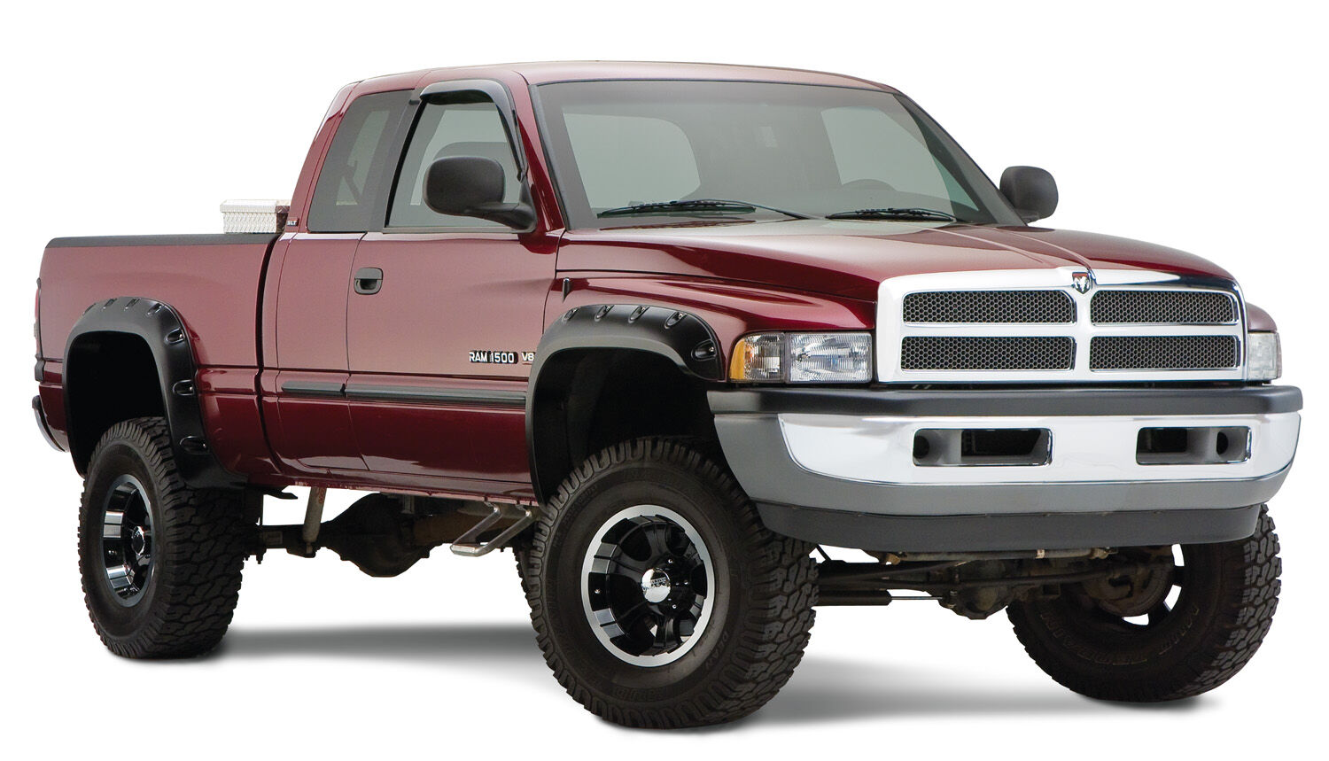 Pocket Style Fender Flare 4 PC Set For 1994-2002 Ram 1500/2500/3500 Husky Liners