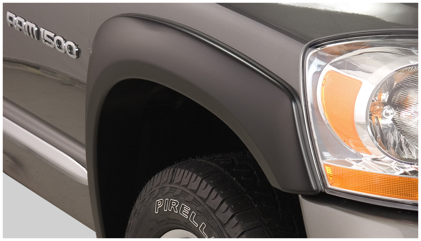 OE Style Fender Flares Black Smooth Finish 4-Piece Set For 2006-2009 Ram 1500/2500/3500 Husky Liners