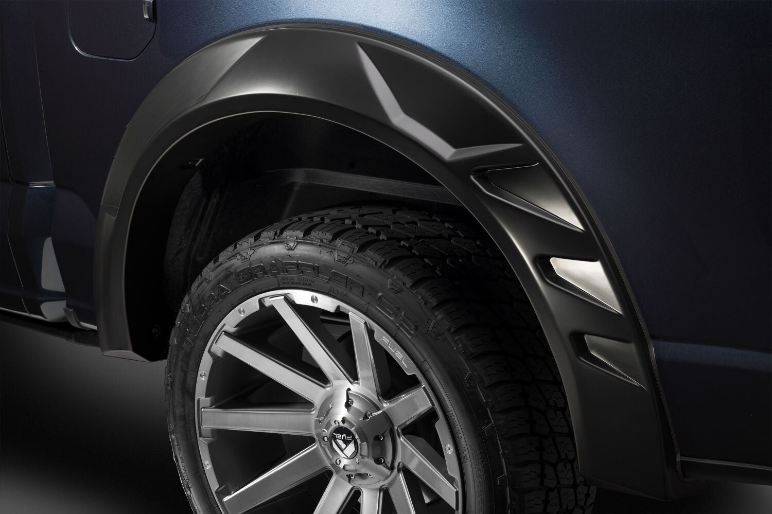 DRT Fender Flares Black Smooth Finish 4-Piece Set For 2011-2024 1500 Classic Husky Liners