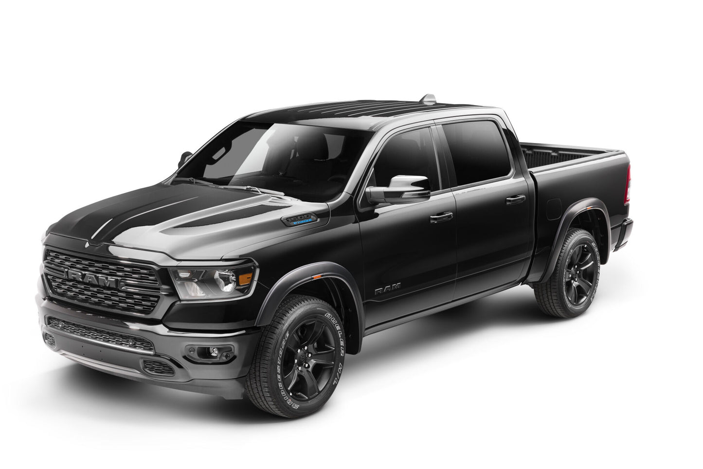 RVL Fender Flares Black Smooth Finish 4-Piece Set For 2019-2024 1500 Husky Liners