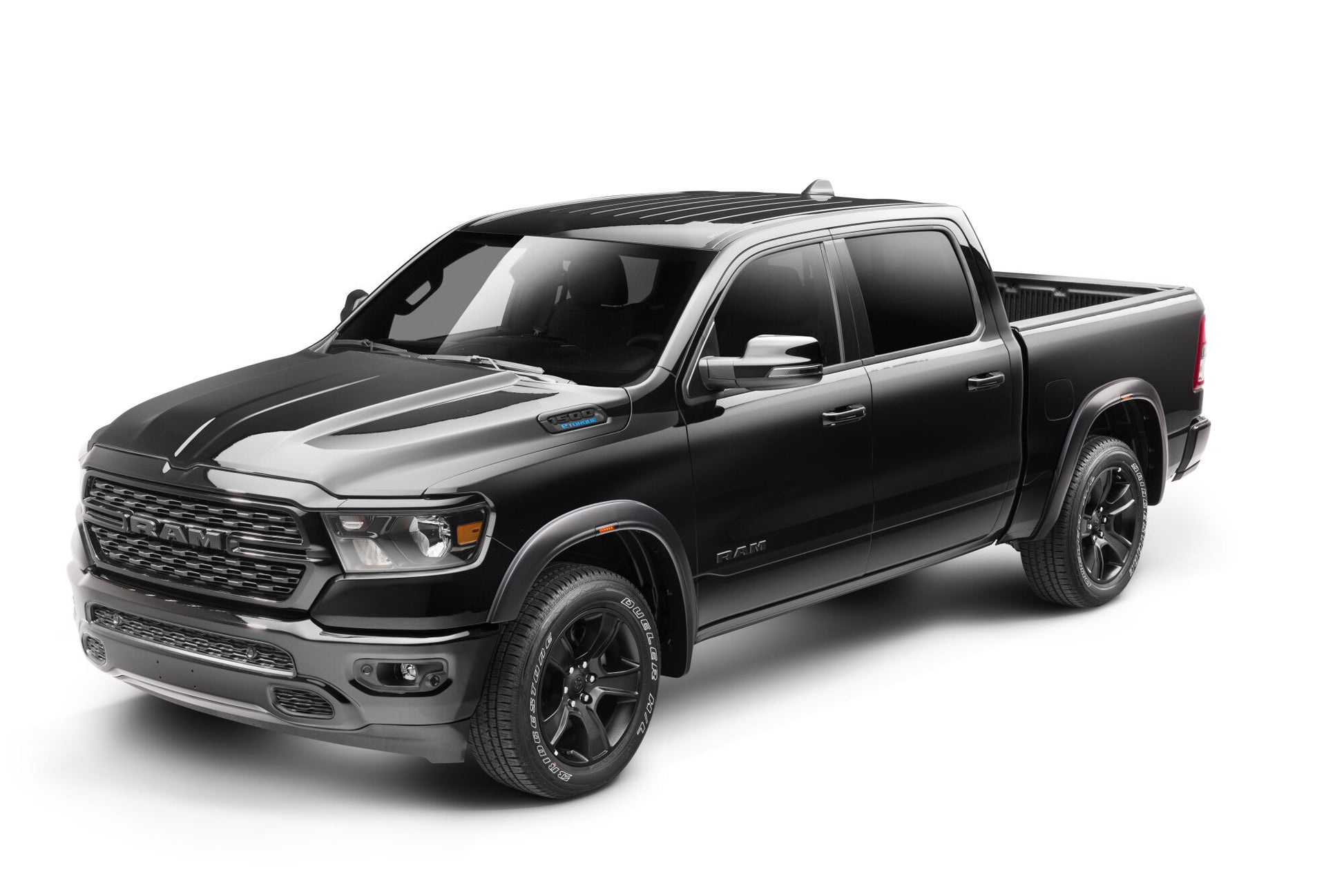 RVL Fender Flares Black Smooth Finish 4-Piece Set For 2019-2024 1500 Husky Liners
