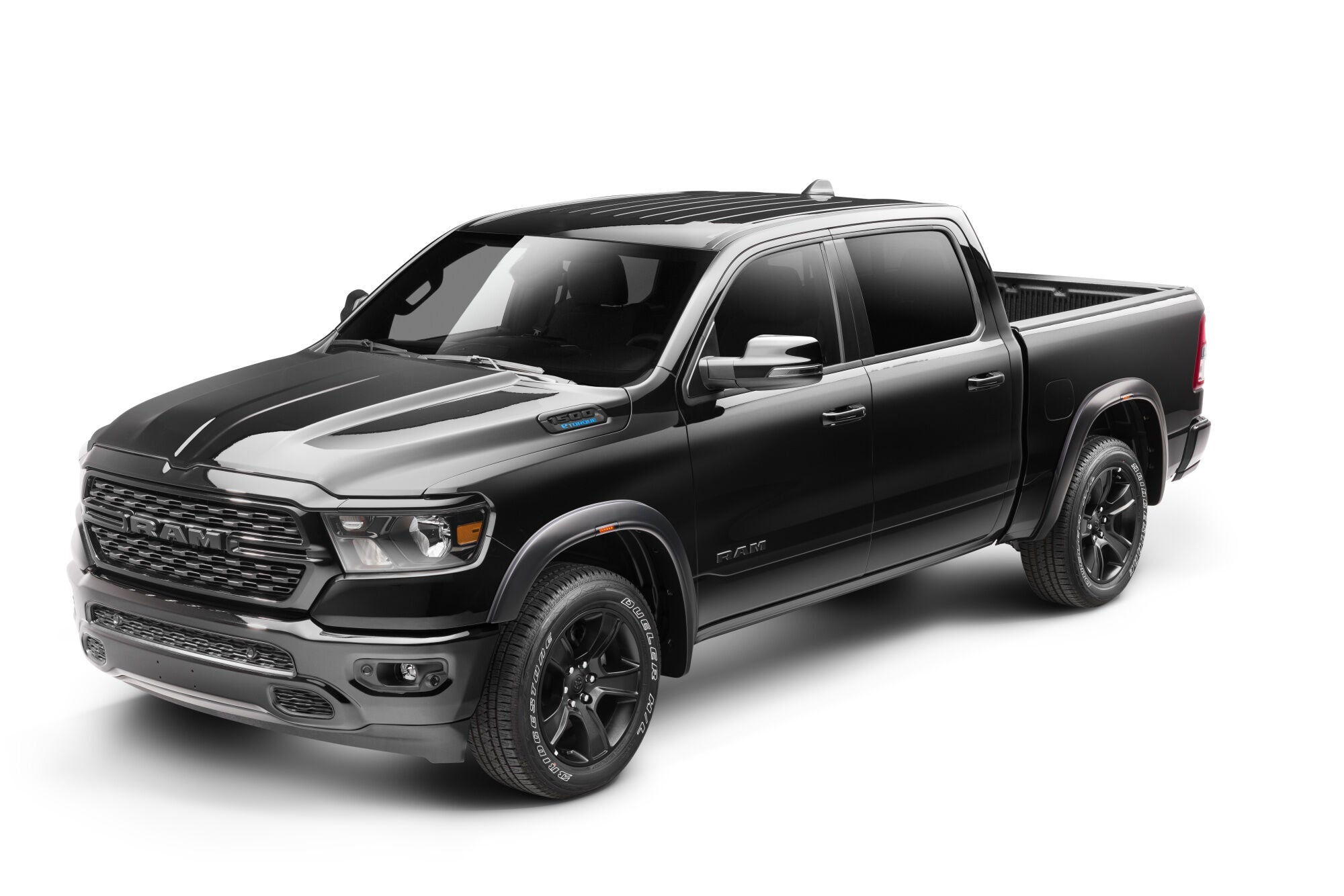 RVL Fender Flares Black Smooth Finish 4-Piece Set For 2019-2024 1500 Husky Liners