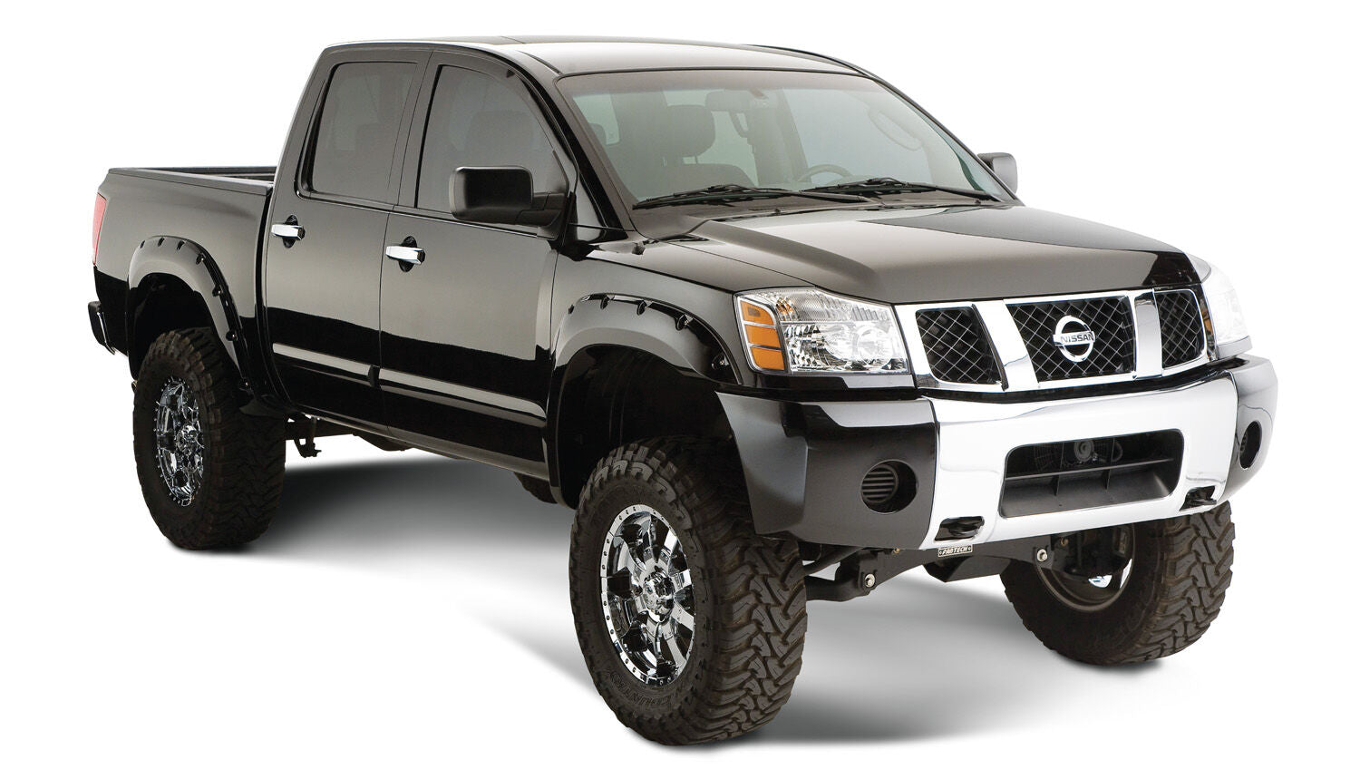 Pocket Style Fender Flare 4 PC Set For 2016-2024 TITAN XD Husky Liners