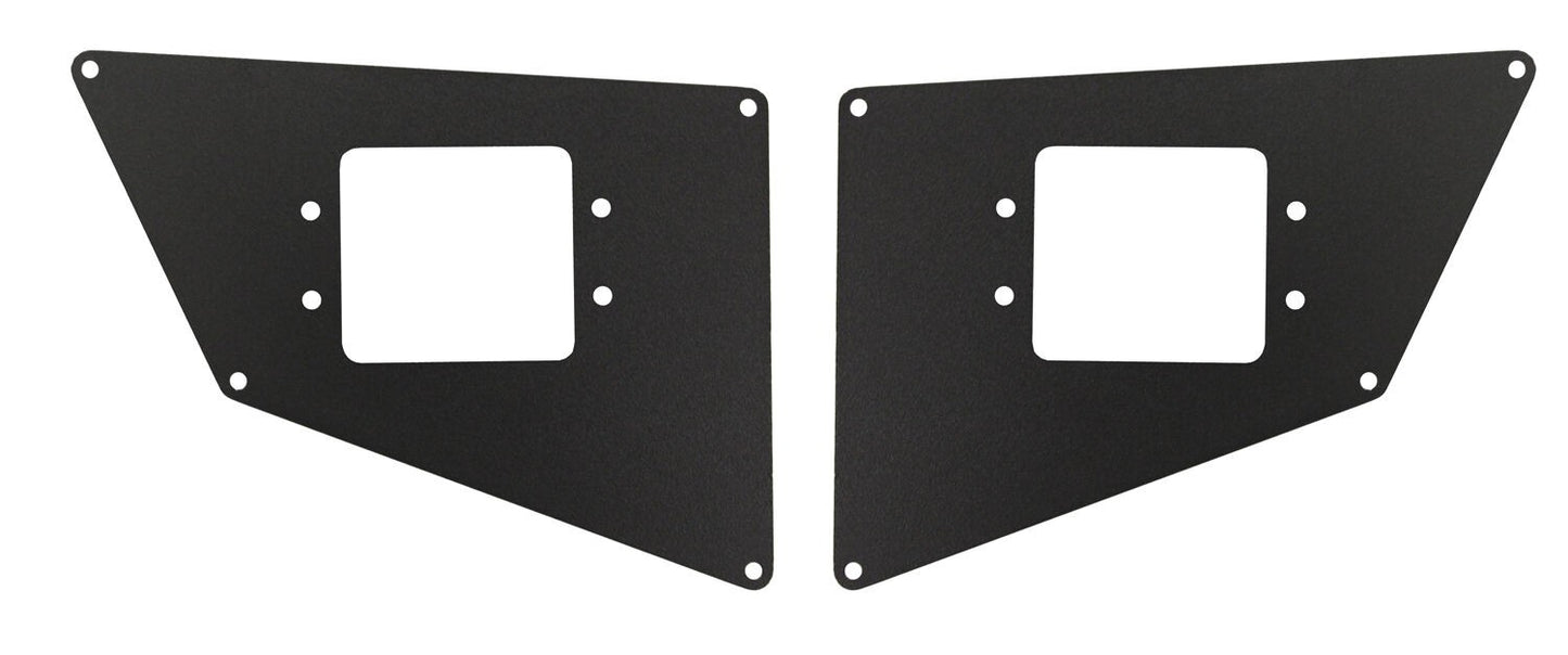 BR20 Light Plates Textured Black 2010-2010 Dodge Ram 2500/3500 2011-2022 Ford F-250/F-350 Go Rhino